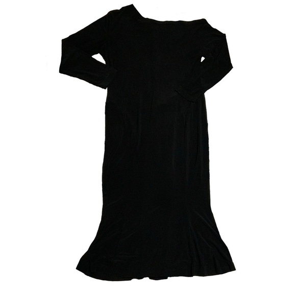 Off Shoulder Long Sleeve Fishtail Bodycon Dress - Picture 1 of 8